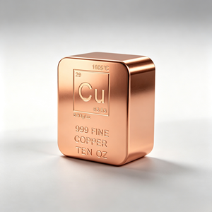 Barre de cuivre massif 999 de 10 oz Avoirdupois, coulée, traditionnelle, de collection, haute pureté, gravée - Product Image 4