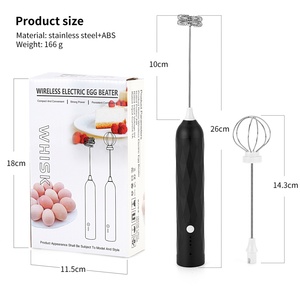 เครื่องตีฟองนมแบบพกพา ใช้แบตเตอรี่ ชาร์จไฟได้ อัตโนมัติ สำหรับผสมกาแฟ - Product Image 6