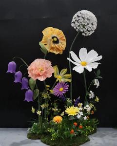 Fleurs géantes artificielles de haute qualité T-235 avec décoration en <span class=keywords><strong>mousse</strong></span> pour désherbage fête maison boutique scène toile de fond décoration - Product Image 3