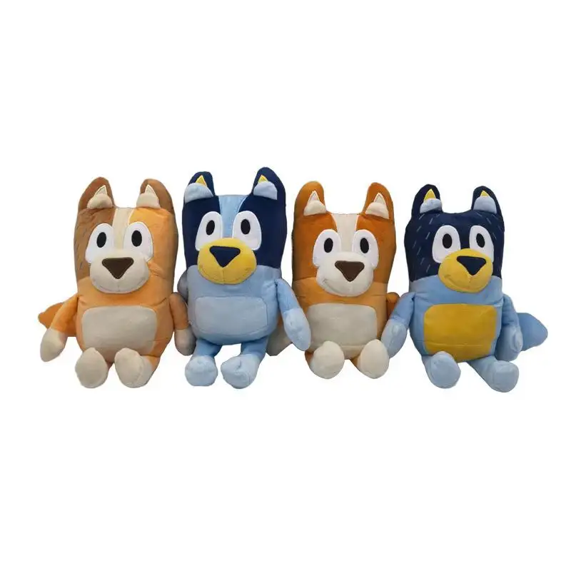 Cartoon Anime Bluei Dog Plush Toys Bingo Family Stuffed Animals Doll Plush Toys Kids Toys for Children Gifts