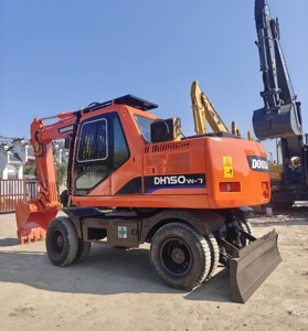 รถขุดล้อยาง Doosan DH150W-7 มือสอง รุ่นปี 2025 น้ำหนัก 14.8 ตัน บุ้งกี๋ขนาด 0.65 ลูกบาศก์เมตร ควบคุมด้วย PLC สภาพดี - Product Image 1