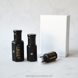 Oudh-botella de vidrio de aceite de madera de Agarwood personalizada, 3ml, Logo negro, Attar, para Arabia Suiza - Product Image 6