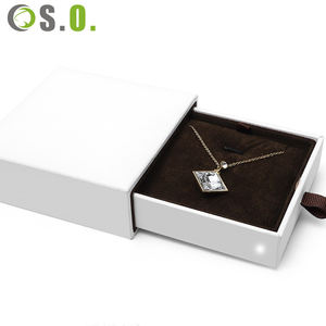 Blue Custom logo Imitation Pu Leather Cardboard <b>Jewelry</b> <b>Box</b> <b>for</b> Ring Pendant Bracelet Bangle <b>Necklace</b> Earrings Jewellery Boxes - Product Image 3