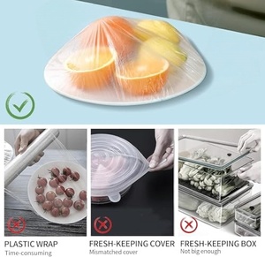 Gorros Desechables Transparentes para el Cabello para Mujer, Impermeables, para Ducha, Paquete de 100 Unidades, Bolsas de Plástico Desechables - Product Image 2