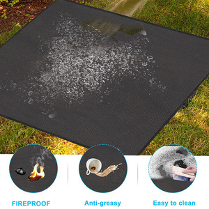 Grill Mat 40x40 Inches PTFE Fireproof Heat Resistant Outdoor <b>BBQ</b> Protection Mat for Grills Cooking Baking Barbecue - Product Image 4