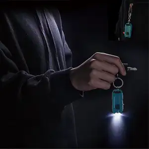 प्रचार मिनी फ्लैश मशाल प्लास्टिक अनुकूलित कुंजी जंजीरों प्रकाश के साथ कुंजी अंगूठी चाबी का गुच्छा कीरिंग