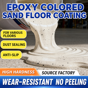 Peinture de sol époxy auto-nivelante couleur sable, écologique, couleur personnalisée, imitation marbre, revêtement de sol en béton, imperméable et résistant à l'usure - Product Image 3