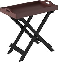 Coiffeuse en bois pliante table supérieure amovible scie pour le bois Table à manger en bois couleur cerise