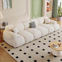 Generation Minimalistisches Sofa im Weiß-Creme-Stil – Neues Design Wohnzimmer-Sofa – Schlafsofa mit Schwammfüllung