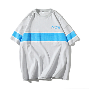 Moda a rayas casual moda streetwear de <span class=keywords><strong>la</strong></span> manga corta de encargo t camisa - Product Image 4