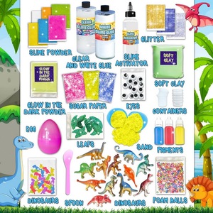 Jouets en boue cristalline pour enfants, colle à bulles, kit de slime dinosaure DIY - Product Image 4