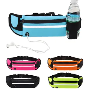 Custom Logo Running Waterproof Men Nylon Customized Black Ladies Pack Sports Color Fanny Packs Belt Waist Bags for Hiking