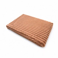 Coussin de lit pour chien de luxe carré moderne et écologique avec rembourrage en coton pour grands chiens - Housse en velours amovible et lavable