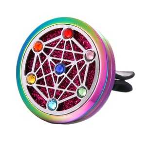 Diffuseur de parfum pour voiture à clipser sur grille d'aération, décoration intérieure diamantée, flacon d'aromathérapie, désodorisant automobile - Product Image 1