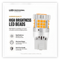 Ampoule LED BAY9S 2016 30SMD 12V 24V Super Lumineuse Canbus Sans Erreur pour Éclairage Intérieur de Voiture, Plafonnier et Plaque d'Immatriculation