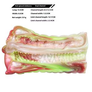 Alien Beast Heren Dubbele Doorvoer Masturbator Cup TPE Seks Speelgoed voor Penis Oefening en Orgasmische Pop Beddengoed JiaYi G6177 - Product Image 2