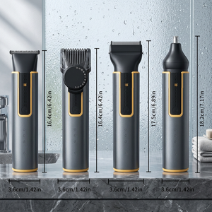 Kit de Aseo Corporal Eléctrico Inalámbrico Profesional para Hombre, Acero Inoxidable, Resistente al Agua IPX5, Recargable por USB, Modelo 677, Uso en Exteriores - Product Image 2