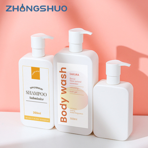 Sang trọng 500ml nhựa chai dầu gội Trắng bọt Lotion chai 250ml <span class=keywords><strong>350ml</strong></span> PE chai cho chăm sóc da bao bì - Product Image 3