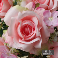 Fleurs en soie promotionnelles RTS, roses de palais à grandes têtes de fleurs D12cm vertes pour mur floral, arche, chemin de table floral