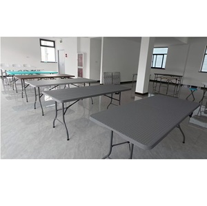 Tables pliantes en plastique <span class=keywords><strong>de</strong></span> <span class=keywords><strong>haute</strong></span> qualité, tables pliantes bon marché pour les mariages, les événements <span class=keywords><strong>de</strong></span> <span class=keywords><strong>jardin</strong></span>, pliables pour les fêtes, 4 pieds/5 pieds/6 pieds, <span class=keywords><strong>table</strong></span> d'extérieur - Product Image 6