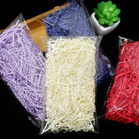 Papier froissé en vrac de 10 g, déchets de papier raphia ondulé pour emballage décoratif de boîtes cadeaux et bonbons, matériau de remplissage