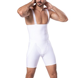 Faja Moldeadora Aofit para <span class=keywords><strong>Hombre</strong></span>, Cintura Alta, Transpirable, de Spandex/Nylon, Tejida, con <span class=keywords><strong>Tirantes</strong></span> Ajustables Desmontables, Control de Abdomen y Levantamiento de Glúteos - Product Image 3