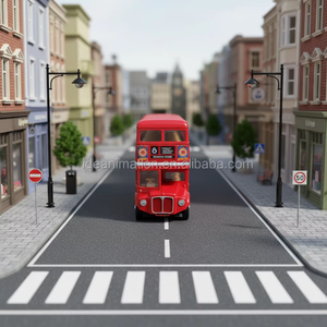 Modellino Unico di Autobus Stile Londinese in Scala 1:72, Autobus Scolastico Elettrico Personalizzato in Metallo Pressofuso - Product Image 3