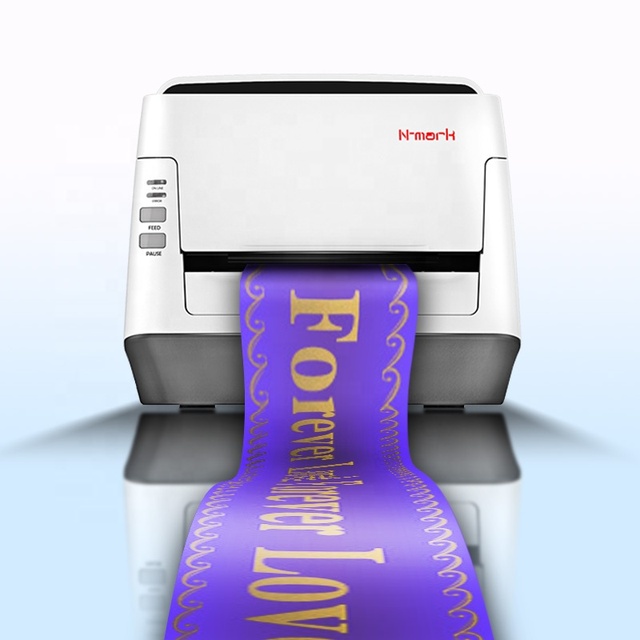 N-mark Funeral Ribbon Printer High Speed Print Ribbon Machine for Personalized Awareness Ribbons