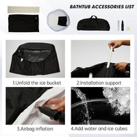 CHILLMEND OEM Baignoire à glace pliable adulte durable Baignoire gonflable portable Seau à dosettes plongeantes pour la maison et l'extérieur Baignoires spa