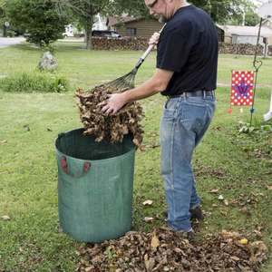 Customized Logo 1000PCS Heavy Duty Garden <b>Waste</b> Reusable Collapsible Yard PP <b>Bags</b> Webbing Home Garbage Storage for Leaf Trash - Product Image 3