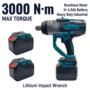 <span class=keywords><strong>Llave</strong></span> de <span class=keywords><strong>Impacto</strong></span> Inalámbrica RYNEX OEM con Motor sin Escobillas de 3000 Nm, Grado Industrial, con Batería, Luz de Trabajo LED - Product Image 6