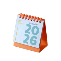 Kalender Mini 2026 portabel kreatif, ornamen kalender meja kalender plastik