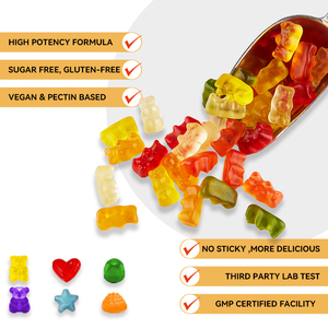 OEM/ODM para gomitas de barriga plana con vinagre de sidra de manzana fibra dietética suplemento de producto de belleza para adultos alivia la carga - Product Image 2