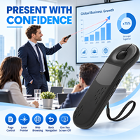 Présentateur sans fil D13, souris aérienne, pointeur laser, télécommande, contrôleur TikTok, tourneur de pages pour e-books, rechargeable par type C