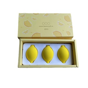 Friute-Juego de huevo de maquillaje, esponja de maquillaje sin látex, no ingerir en polvo, fresa, melocotón, <span class=keywords><strong>pera</strong></span>, limón, aguacate - Product Image 6