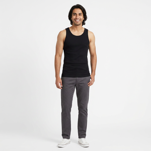 เสื้อกล้ามผู้ชายแขนสั้นคอกลมใส่สบายทรงพอดีตัวสำหรับผู้ใหญ่ - Product Image 1