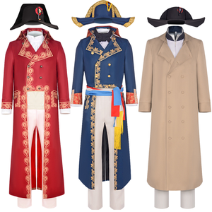 Costume <span class=keywords><strong>de</strong></span> cosplay rétro médiéval du 18e-19e siècle, costume complet <span class=keywords><strong>de</strong></span> l'empereur <span class=keywords><strong>Napoléon</strong></span> MDEC-024 pour adultes pour Halloween - Product Image 1