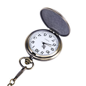 Montre de poche à cadran à quartz antique en acier inoxydable, boîtier rond, collier pour hommes, design <span class=keywords><strong>Corsair</strong></span>, cadeau de Noël pour adolescents - Product Image 4