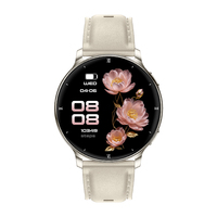 Jam Tangan Pintar Wanita Layar Bulat HT39, Pemantau Tekanan Darah, Oksigen, Tidur, Pelacak Kebugaran Olahraga, Smartwatch AMOLED