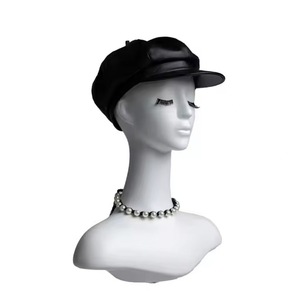 El maniquí simple y sin maquillaje con cuello de cisne se puede usar para exhibir pelucas de joyería y accesorios para el cabello - Product Image 1