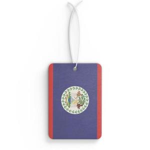 Customized Design of Belize Flag Car Fragrance, Hanging <strong>air</strong> Freshener Fragrance - Product Image 1