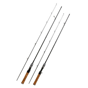 Solid Carbon Fiber Lure Rod UL Action Bass Fishing Rod White Koji Wood Handle Sea Fishing Ocean Beach Use - Product Image 2