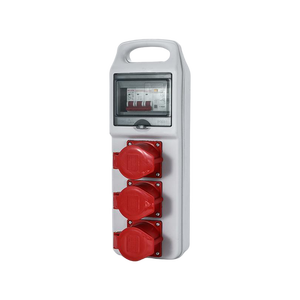 Waterproof Portable Junction Box IP54 with 3P RCD and 3x32A 5pin Industrial <b>Sockets</b> ABS Construction,Portable <b>socket</b> box - Product Image 5