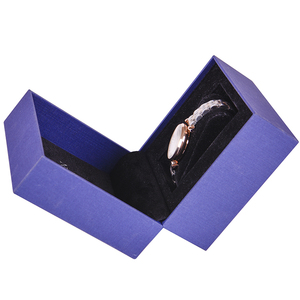 Caja de papel azul para relojes, estuche para joyas, expositor de relojes, embalaje de envío, caja para relojes y joyas - Product Image 3
