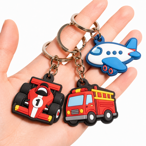 Trendy Custom Soft PVC Key Fobs with Split <b>Ring</b> for Brand Advertising Campaigns - Product Image 2
