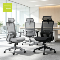 Chaise de bureau ergonomique en maille à prix direct, confortable, pour ordinateur, chaise de direction réglable pour bureau (Silla De Oficina)
