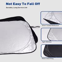 Pare-soleil pliable pour pare-brise avant avec logo, idéal pour la promotion publicitaire des concessionnaires automobiles et comme cadeau promotionnel.