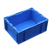 Caisse industrielle robuste HP3B, style solide, recyclable, boîte logistique en plastique robuste