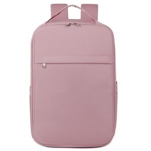 Super Factory Backpack 15 Inches <b>Computer</b> Compartment Unisex Student Travel <b>Bag</b> Solid Color Black Gray Blue Pink Off White - Product Image 5