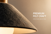 Luminaire suspendu LED Kedong, abat-jour en tissu feutre PET, hauteur réglable, E27, 3500K, blanc chaud, lampe de plafond pour salle à manger